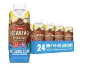 Carnation Breakfast Essentials Ready to Drink with Fiber, Rich Milk Chocolate, 8