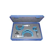 SP Tools 3Pcs Outside Micrometer Set - Includes 0-25mm 25-50mm 50-75mm