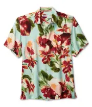 Tommy Bahama Mens La Esmeralda Floral Button Up Shirt, Multicoloured, XX-Large