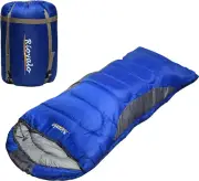 0 Degree Winter Sleeping Bags for Adults Style Envelope hoodie, ROYAL BLUE
