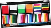 Halloween Soccer Fans Face Paint Kit 12-cell Palette Water-soluble Makeup Painting Tool