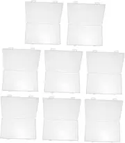 ARTSEWPLY 8pcs Boxes Photo Storage Box Card Charcuterie Storage Boxes Bins Basket Cube Game Packaging Holder Record Storage Shipping Boxes Display Case Rectangular Packing Boxes Plastic
