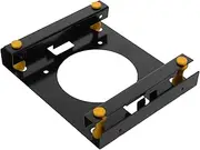 jojofuny Desktop Computer Mounting Bracket 3.5 Hard Disk Bracket Internal Drive Converter Mount Black Random
