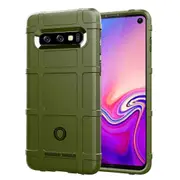 Rugged Anti-shock Square Grid Texture TPU Mobile Casing for Samsung Galaxy S10