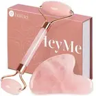 IcyMe Jade Roller & Gua Sha, Face Roller Redness Reducing Skin 1-2pcs-pink