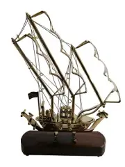 New Antique Look Titanic Brass Ship with Wooden Base Showpiece Home Office Decor
