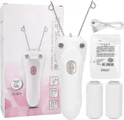 Cordless Electric Threading Hair Removal For Women, Rechargeable Electric Cotton Thread Epilator Facial Body Hair Removal Machine Device For Fast Remo