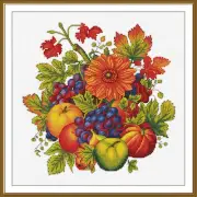 Counted Cross Stitch Kit DIY unprinted canvas Autumn painting embroidery hand