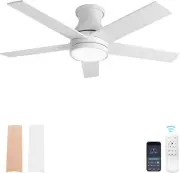 Ceiling Fan with Lights, 42 Inch Low Profile, Remote Control,Reversible,Dimmable