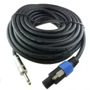 XP Audio 100 FT foot speakon compatible to 1/4 speaker wire cable DJ PA CABLE Ga