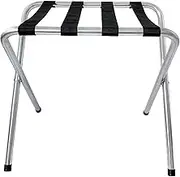 Guest Room Luggage Rack, Folding Suitcase Stand Luggage Rack, Stainless Steel Luggage Rack, Luggage Rack, Foldable Metal Rack for Hotel Rooms, No Installation (Color : A, Size : 60x40x57cm)
