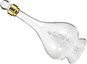 SHOWERORO Creative Glass Decanter Elegant Whiskey Bottle with Smooth Finish for Home Decor and Liquor Storage Wine Lovers and Friends