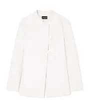 asymmetric-fastening jacket EU42,EU40,EU44 light brown