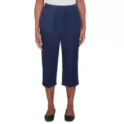 Alfred Dunner Free Spirit Superstretch Denim Capri Plus Size 85804VW
