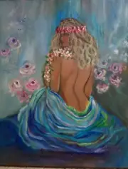 LOCAL HAWAII ARTIST "HAWAIIAN BEAUTY 11" Original Oil Signed,One of a Kind
