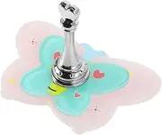 Healeved 3d Acrylic Butterfly Nail Art Stand for Nail Salon Double Layer Display Stand Curved Nail Tips for Manicure Artists