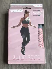 TKO Adjustable Lightweight Jump Rope, 100% Tangle Free PINK BRAND NEW