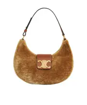 MEDIUM AVA TRIOMPHE BAG in SHEARLING AND CALFSKIN One size camel