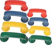 Abaodam Classroom Simulation Handset Set 8pcs Kids Plastic Handsets for Pretend Play and Communication