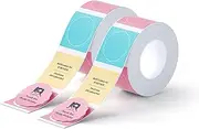 NIIMBOT Thermal Label Maker Paper 34×34 mm Colorful 2Packs for B1 Label Maker