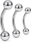 16G G23 Titanium Eyebrow Ring Daith Rook Ear Earring Piercing Jewelry Belly Nave