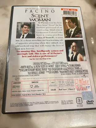 (全新未拆封絕版版本)女人香 SCENT OF A WOMAN DVD(得利/傳訊公司貨)