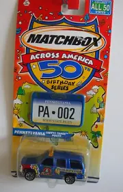 Matchbox's ACROSS AMERICA 50TH BIRTHDAY SERIES "pennsylvania" BENJAMINS ELECTRIC