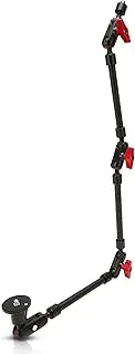 31in Adjustable Articulating Arm, 360 Degree Rotation Adjustable Camera Arm Mount with 1/4in 3/8in Thread, Aluminum Alloy Articulating Arm Camera Mount for Camera Phone