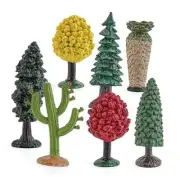 Realistic Plastic Trees Toys Plant Toy Set for Kids Sensory Bins Learning Toys