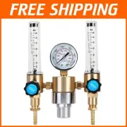 Versatile 0-60 SCFH MIG TIG Gas Regulator for Argon Bottles - Brass Model
