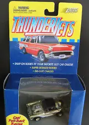 Johnny Lightning ThunderJet Gold Chrome 1957 Corvette Soft Top