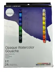 New Daler Rowney Paints Simply Watercolor Aquarelle Paint Set - 24 x 12ml Tubes