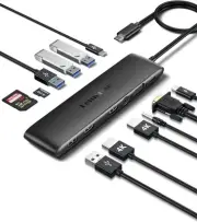 Dual Monitor Adapter USB C Hub Docking Station for Dell/HP/Lenovo/Surface