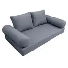 |SLIPCOVER ONLY|S1 Daybed Mattress Bolster Backrest Covers Knife Edge Full AD001