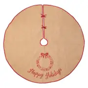 Vintage Embroidered Christmas Tree Skirt