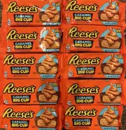 *10 KING SIZE* Reese's CARAMEL BIG CUP Chocolate/Peanut Butter 2.8oz ea x10/24