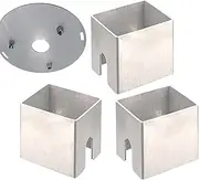 Fire Plate Spacer - Fire Barrel Gaskets 3X | Fireplace Insulation Spacer | Fireproof Plate Spacer | Fireproof Dishwasher Safe Grill Tray Bracket For Campin
