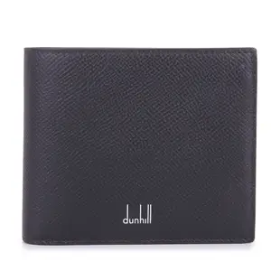 dunhill Cadogan經典LOGO防刮皮革8卡格短夾-黑色