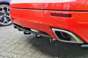 Performance Rear Bumper diffuser addon with ribs / fins For Opel Insignia 09-12