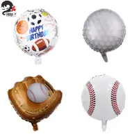 在飛比找蝦皮購物優惠-🎈辣妹子🎈卡通棒球手套鋁膜氣球 兒童派對裝飾氣球批發氣球玩具