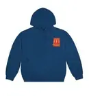 Travis Scott Cactus Jack McDonalds Sticker Hoodie Blue S BRAND NEW IN HAND