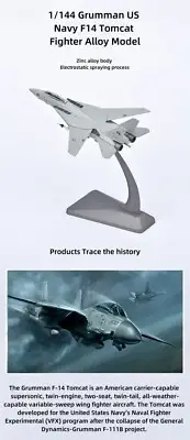 1/144 Grumman US Navy F14 Tomcat Fighter Alloy Model