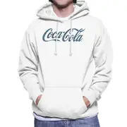 Coca-Cola Coca Cola Hawaiian Logo Men's Hooded Sweatshirt White Medium