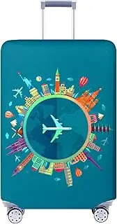 [TRAVELKIN more than travel] Travelkin Luggage Covers For Suitcase Tsa Approved,Suitcase Cover Protector Fit 18-32 Inch Luggage, Dreaming Blue, S(18-21inch suitcase), Fashion
