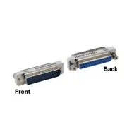 KNTK Mini DB25 25Pin Male to Female Adapter Connector RS-232 Printer Scanner
