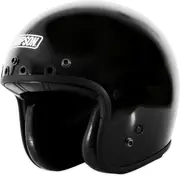 Simpson Chopper Solid, open face helmet , color: Black , size: M