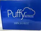 Signature Bamboo Bed sheets by Puffy Full New In Box Gray Quality 300 Thread