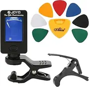 Labymos Guitar Tool Kit Tuner Capo Plectrum Holder 7 Picks Guitar Accessories