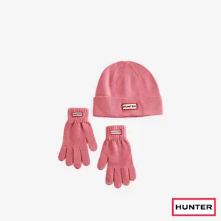 HUNTER - 配件-經典兒童帽手套組-粉色