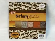 Safari Animal Zoo Themed Dimensional Scrapbook Craft Card Stock Paper Bundle Set